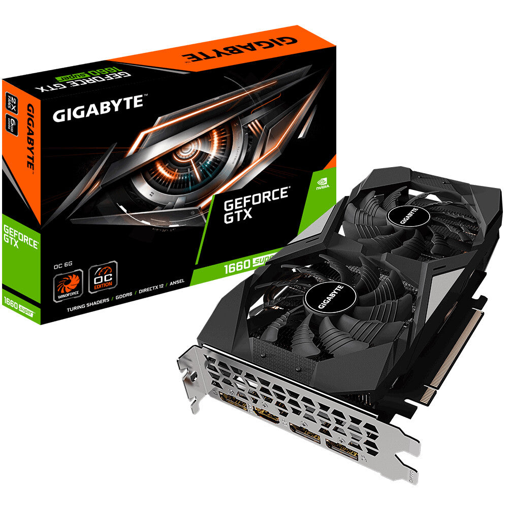 GIGABYTE WINDFORCE 2X OC - NVIDIA 6 GB GDDR6 GeForce GTX 1660 SUPER graphics card