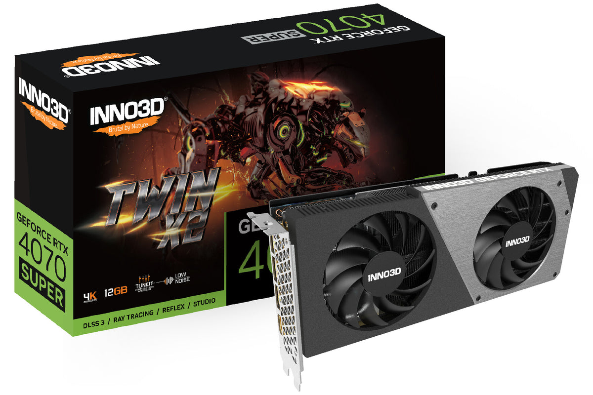 Inno3D TWIN X2 - NVIDIA 12 GB GDDR6X GeForce RTX 4070 SUPER graphics card