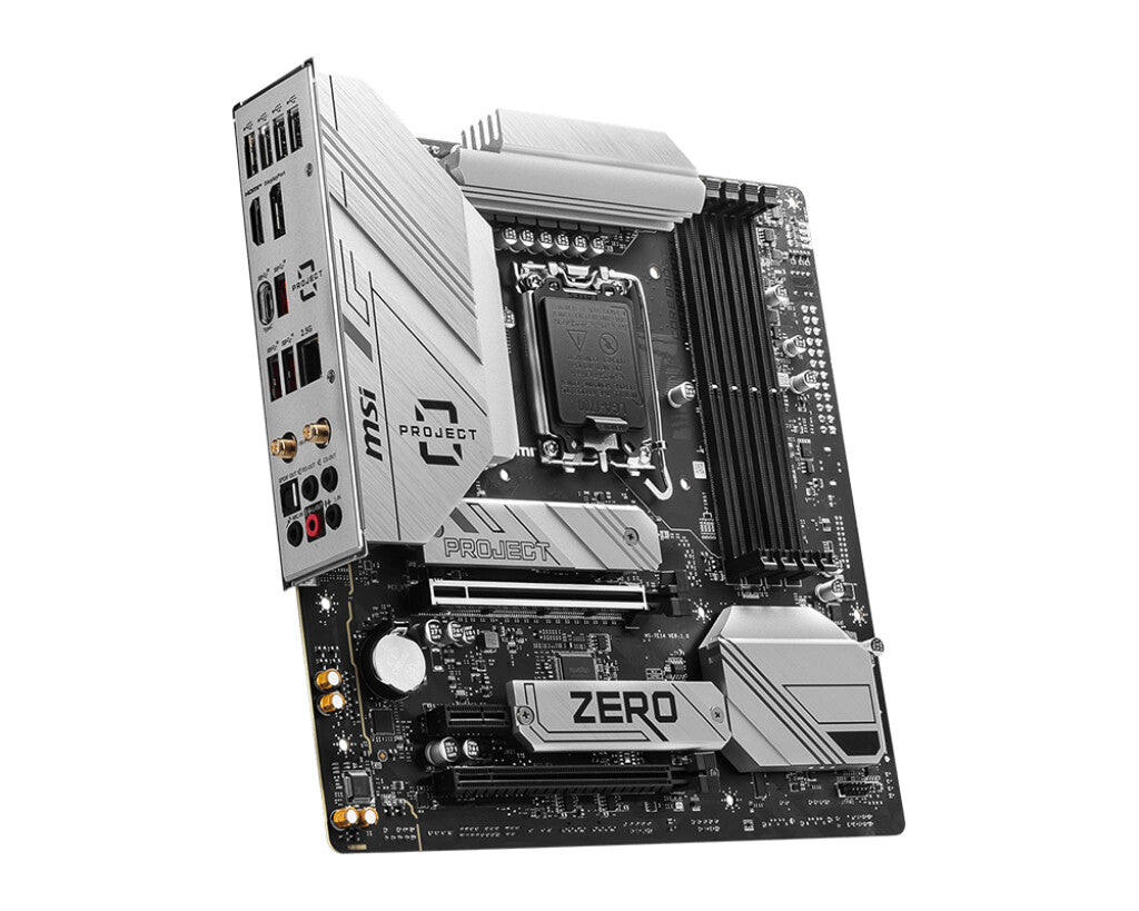 MSI B760M PROJECT ZERO micro ATX motherboard - Intel B760 LGA 1700