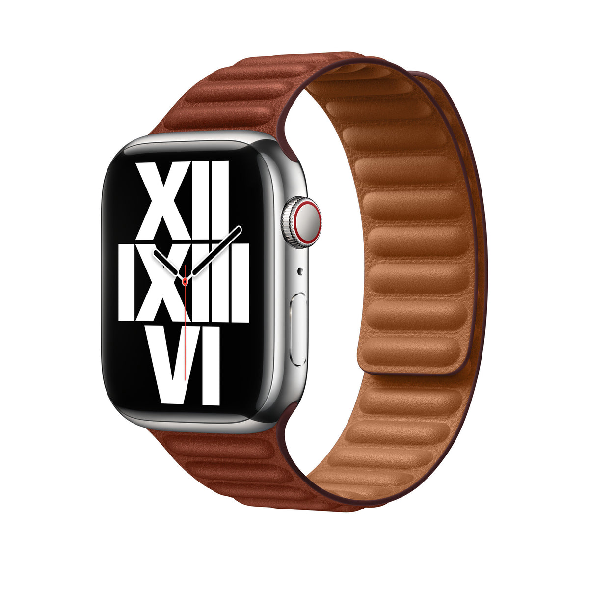 Apple MP853ZM/A - 45mm Umber Leather Link - S/M