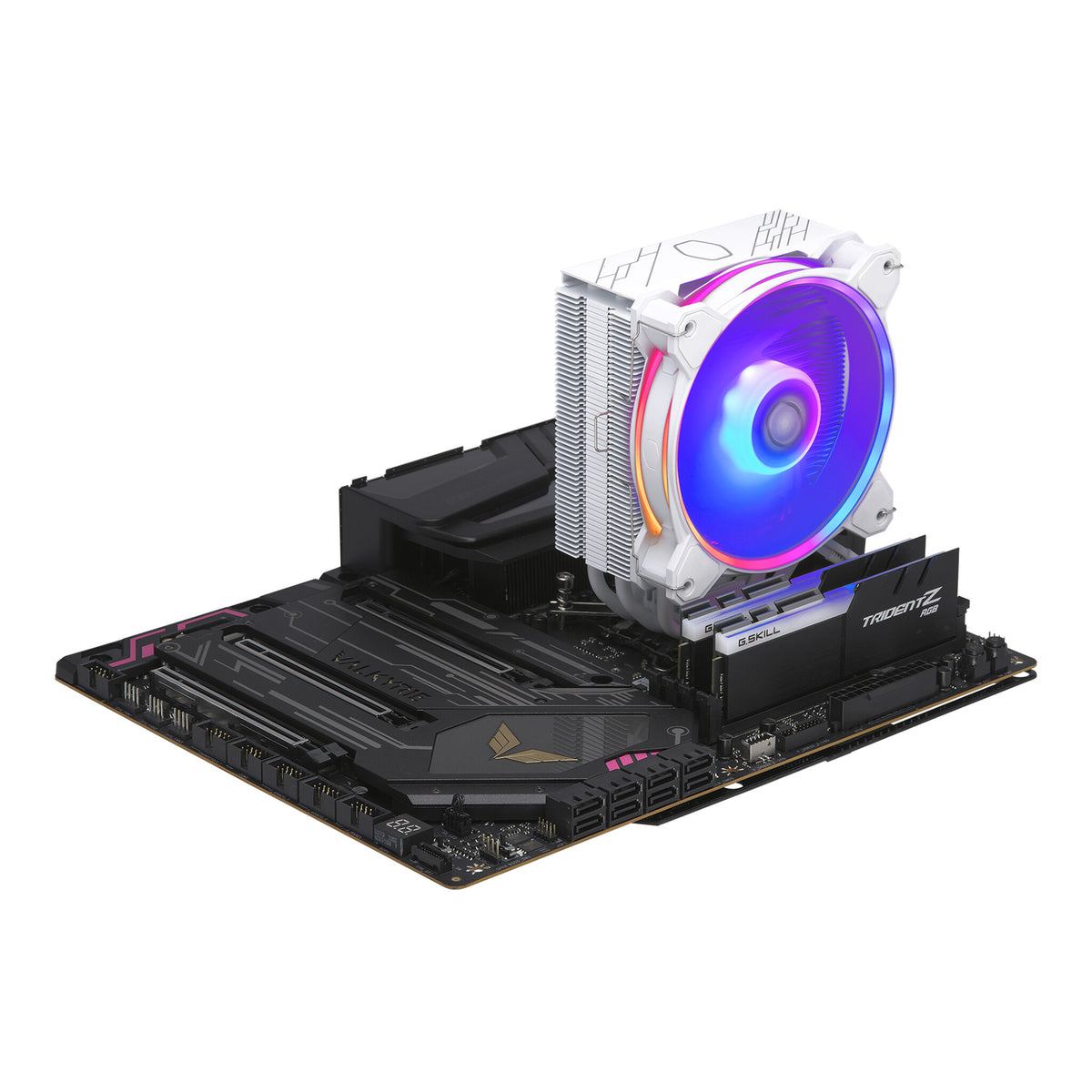 Cooler Master Hyper 212 Halo - Air Processor Cooler in White - 120mm