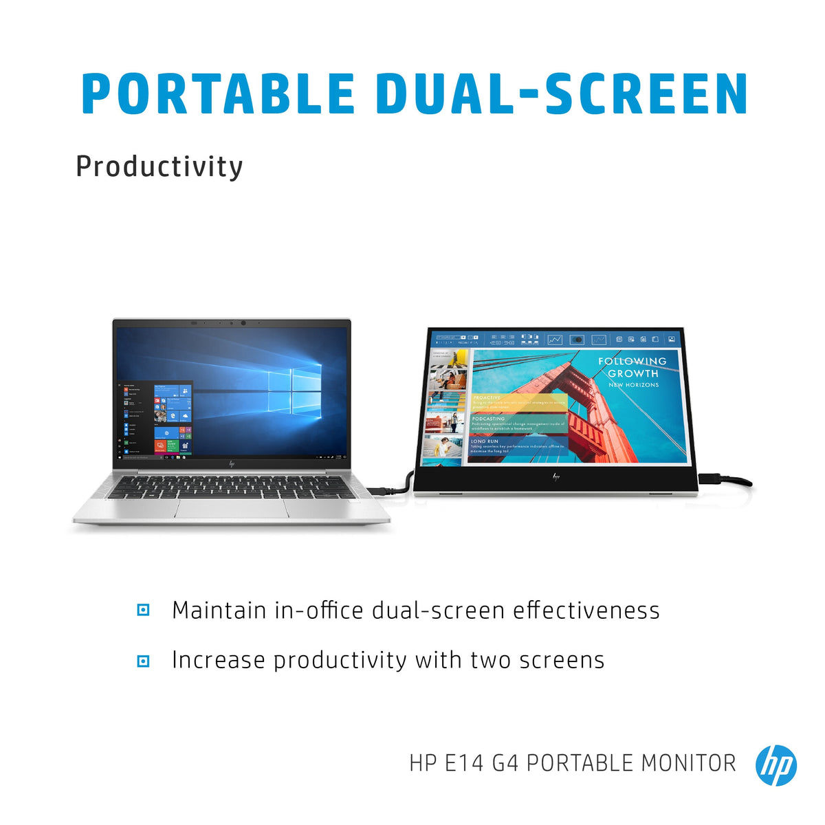 HP E-Series E14 G4 - 35.6 cm (14&quot;) - 1920 x 1080 pixels Full HD LED Monitor