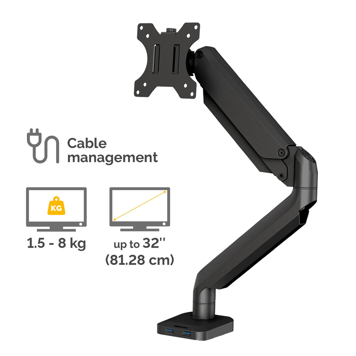 Fellowes Platinum Series 8043301 - Desk monitor mount for upto 81.3 cm (32&quot;)