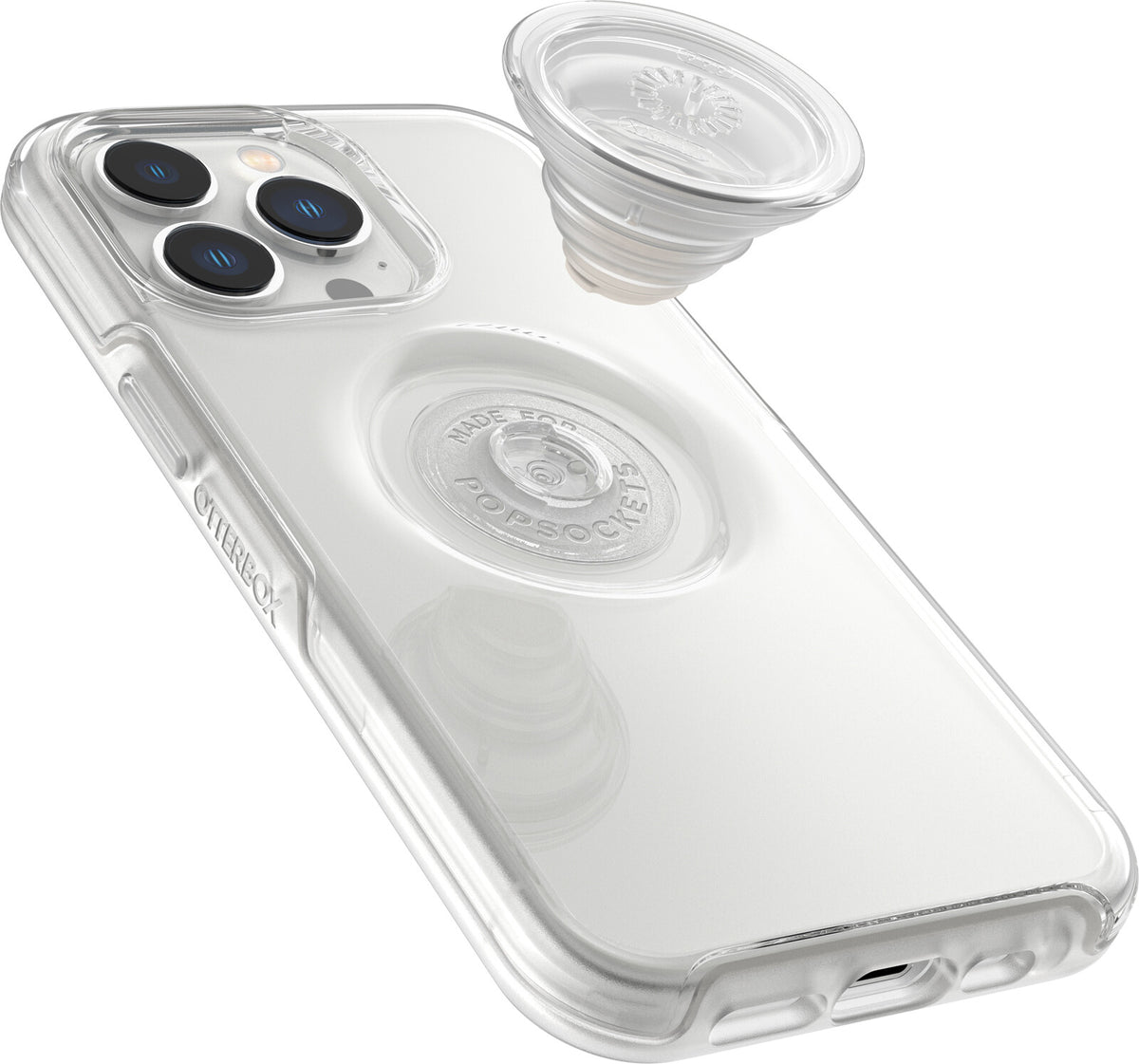 OtterBox Otter+Pop Case for iPhone 13 Pro with PopSockets PopGrip in Clear