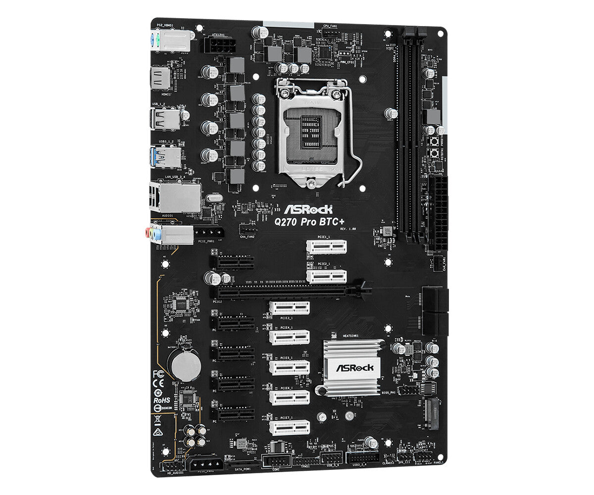 Asrock Q270 Pro BTC+ ATX motherboard - Intel® Q270 LGA 1151