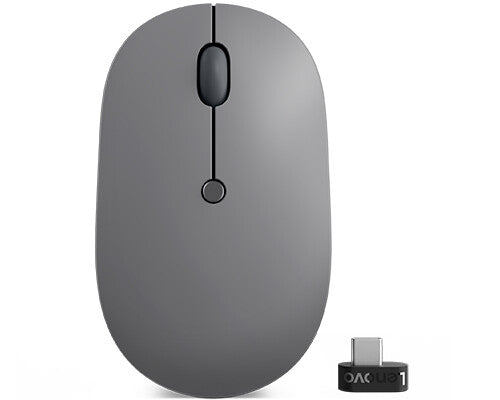 Lenovo Go - RF Wireless Optical Office Mouse in Black / Grey - 2,400 DPI