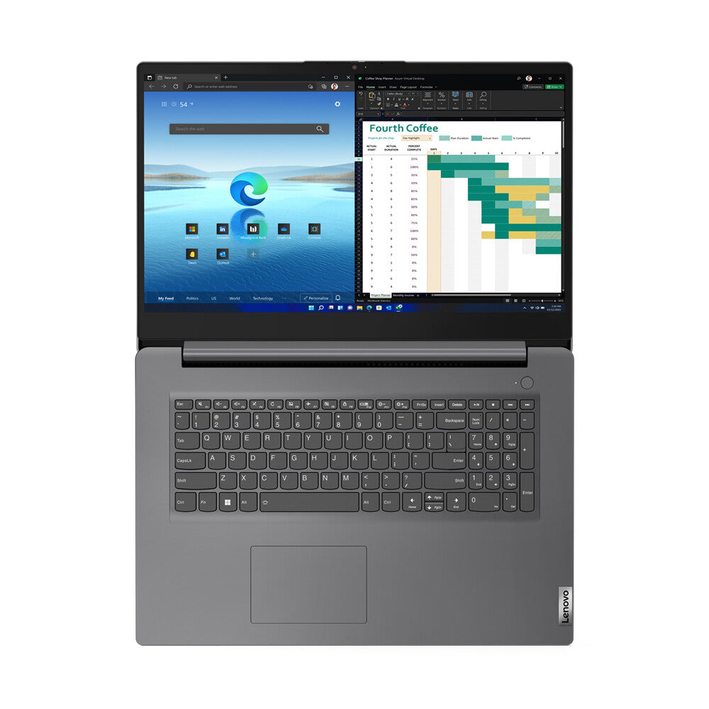 Lenovo V V17 Laptop - 43.9 cm (17.3&quot;) - Intel® Core™ i5-13420H - 8 GB DDR4-SDRAM - 256 GB SSD - Wi-Fi 6 - Windows 11 Pro - Grey