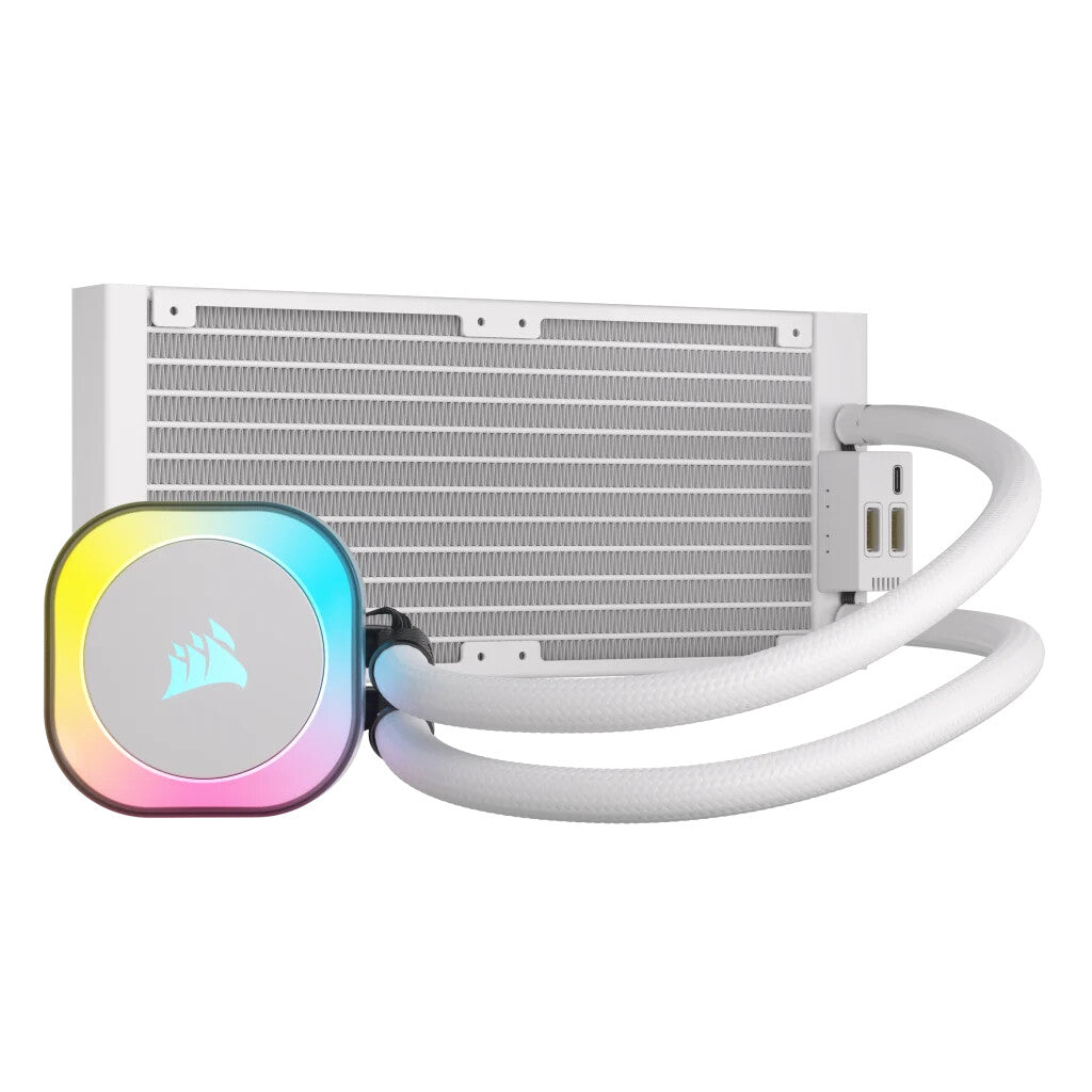 Corsair H100I - Hybrid Processor Cooler in White - 240 mm