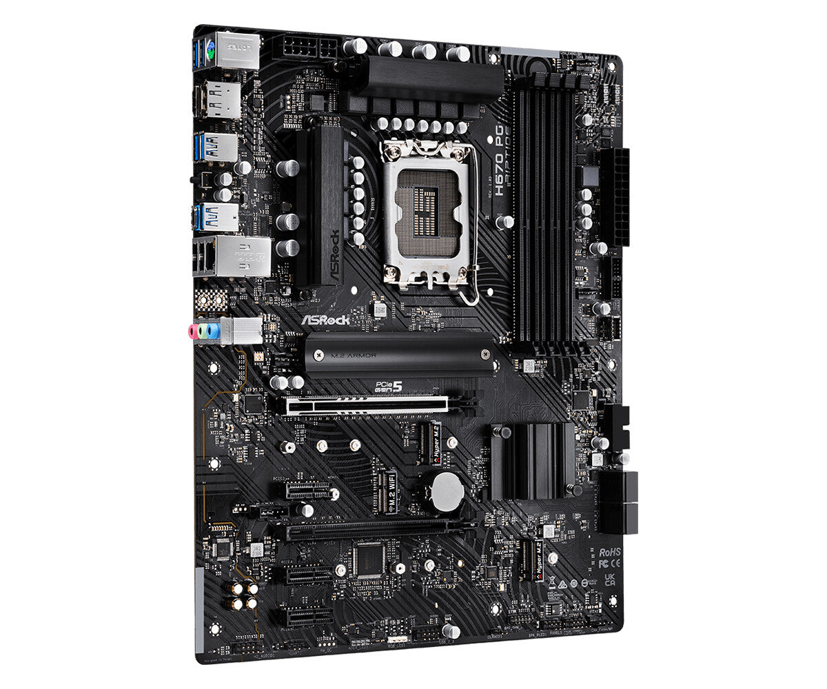 Asrock H670 PG Riptide ATX motherboard - Intel H670 LGA 1700