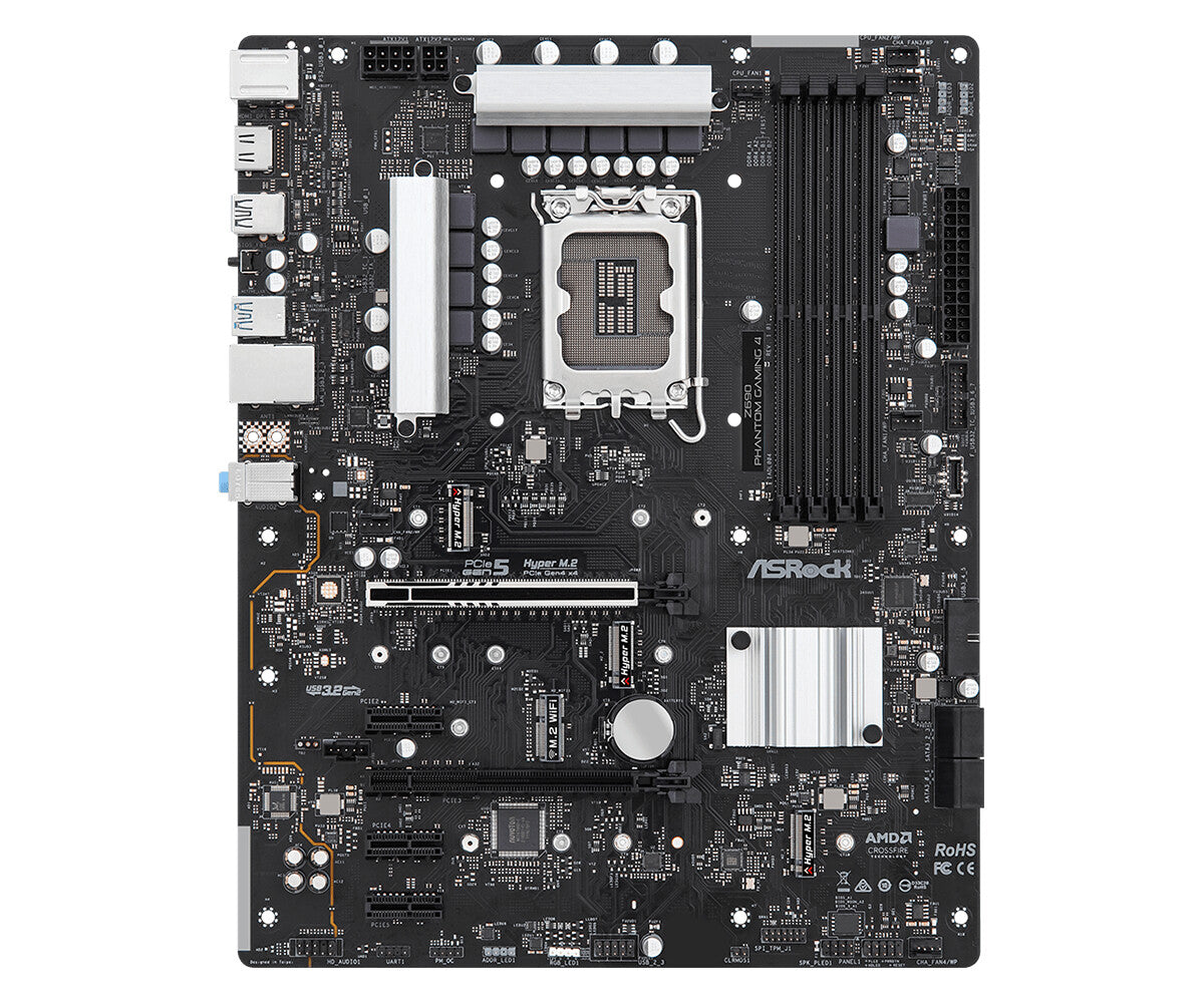 Asrock Z690 PHANTOM GAMING 4 ATX motherboard - Intel Z690 LGA 1700