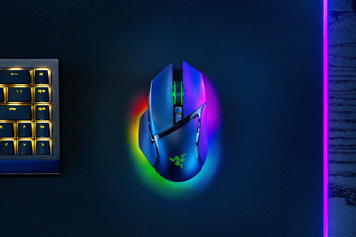 Razer Basilisk V3 Pro - RF Wireless + Bluetooth + USB Type-C Optical Mouse - 30,000 DPI