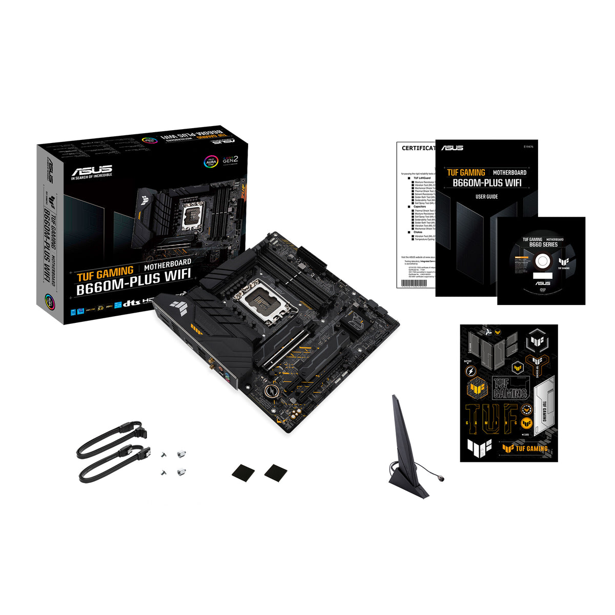 ASUS TUF GAMING B660M-PLUS WIFI micro ATX motherboard - Intel B660 LGA 1700