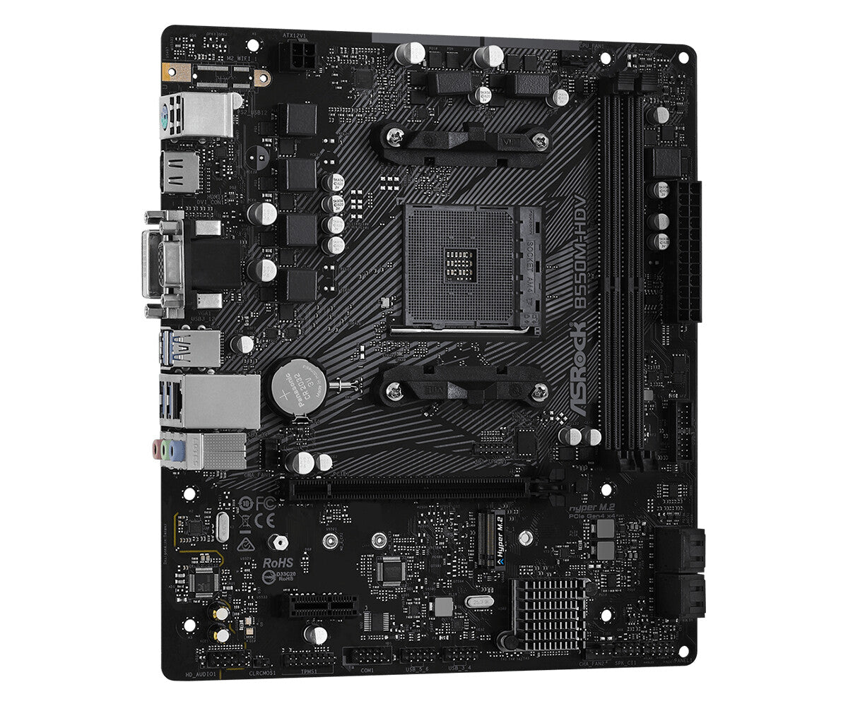 Asrock B550M-HDV micro ATX motherboard - AMD B550 Socket AM4