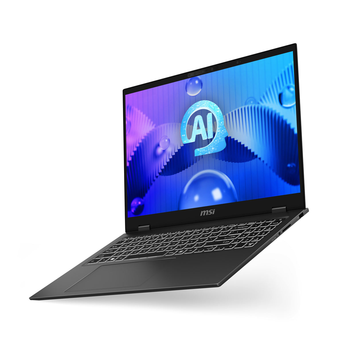 MSI Prestige 16 AI Studio Laptop - 40.6 cm (16&quot;) - Intel Core Ultra 7 155H - 32 GB LPDDR5-SDRAM - 1 TB SSD - NVIDIA GeForce RTX 4060 - Wi-Fi 7 - Windows 11 Home Advanced - Grey