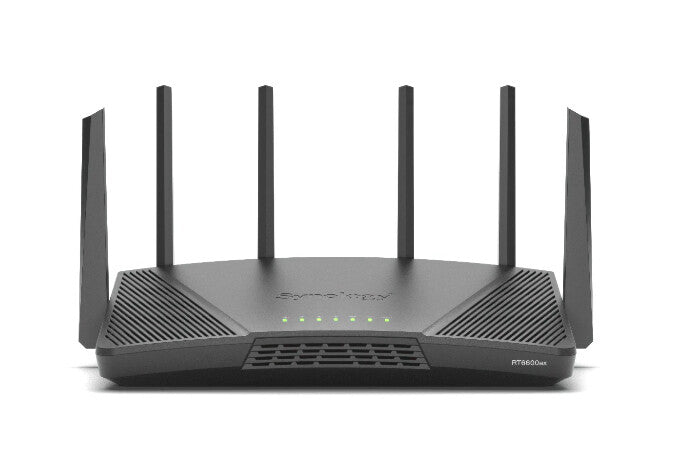 Synology RT6600ax - Tri-band (2.4 GHz / 5 GHz / 5 GHz) WiFi6 wireless router in Black