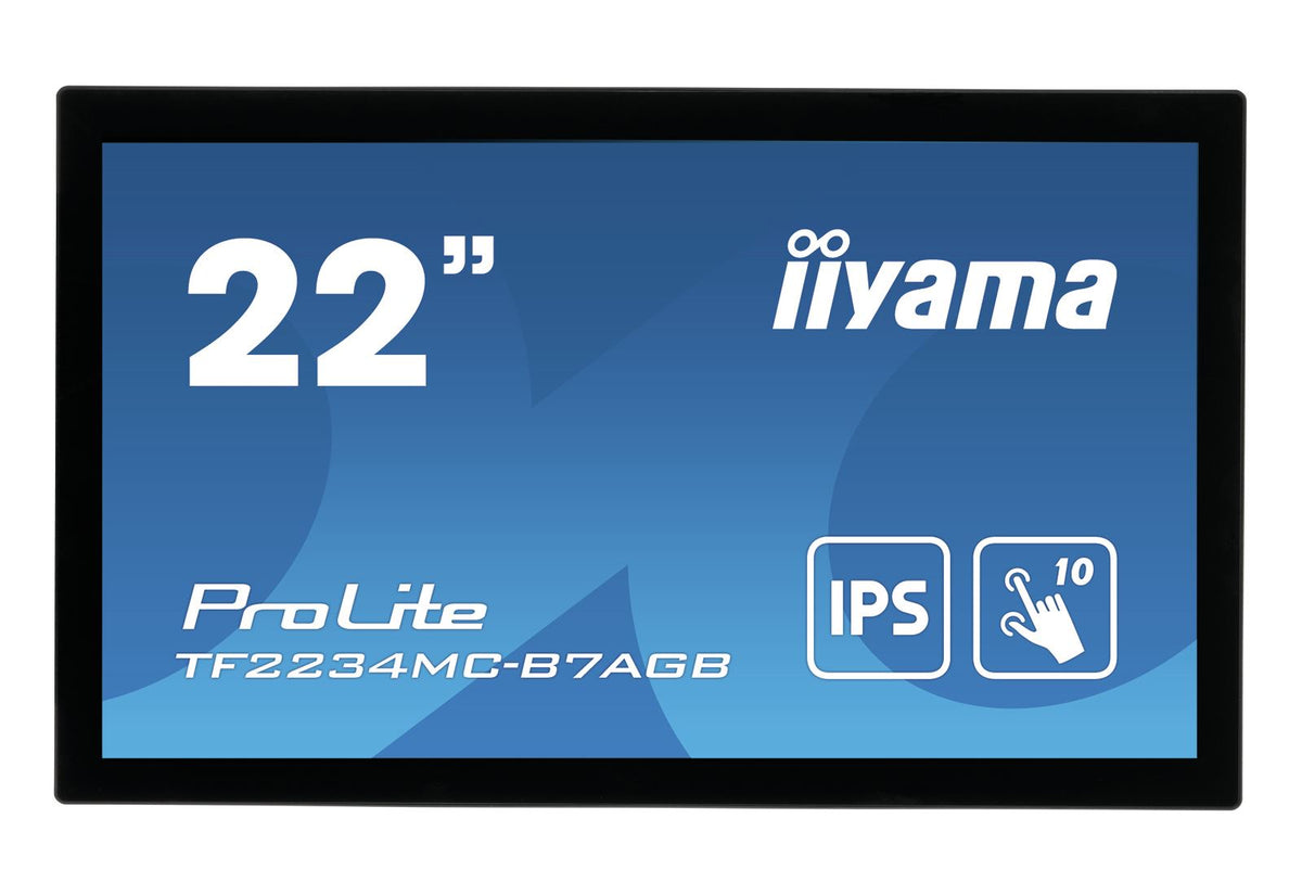 iiyama ProLite TF2234MC-B7AGB Computer Monitor 54.6 cm (21.5&quot;) 1920 x 1080 pixels Full HD LED Touchscreen Multi-user Black