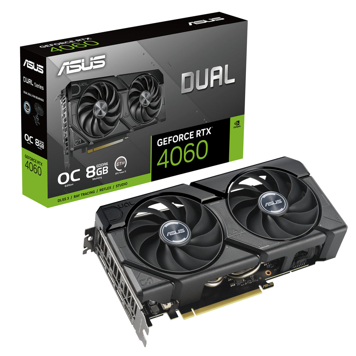 ASUS Dual - NVIDIA 8 GB GDDR6 GeForce RTX 4060 graphics card