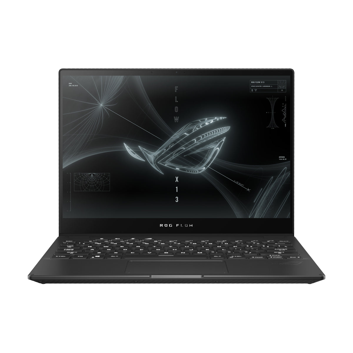 ASUS ROG Flow X13 Hybrid (2-in-1) - 34 cm (13.4&quot;) - Touchscreen - AMD Ryzen™ 9 5980HS - 16 GB LPDDR4x-SDRAM - 1 TB SSD - NVIDIA GeForce RTX 3050 Ti - Wi-Fi 6 - Windows 10 Pro - Black