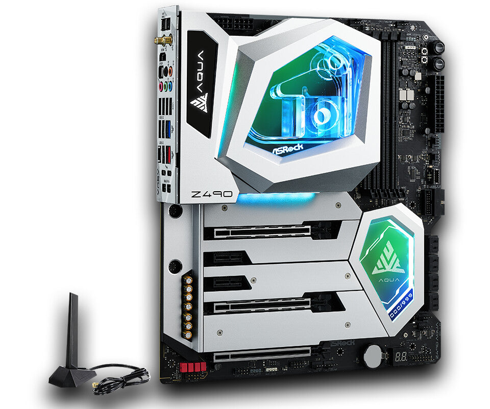 Asrock Z490 Aqua Extended ATX motherboard - Intel Z490 LGA 1700