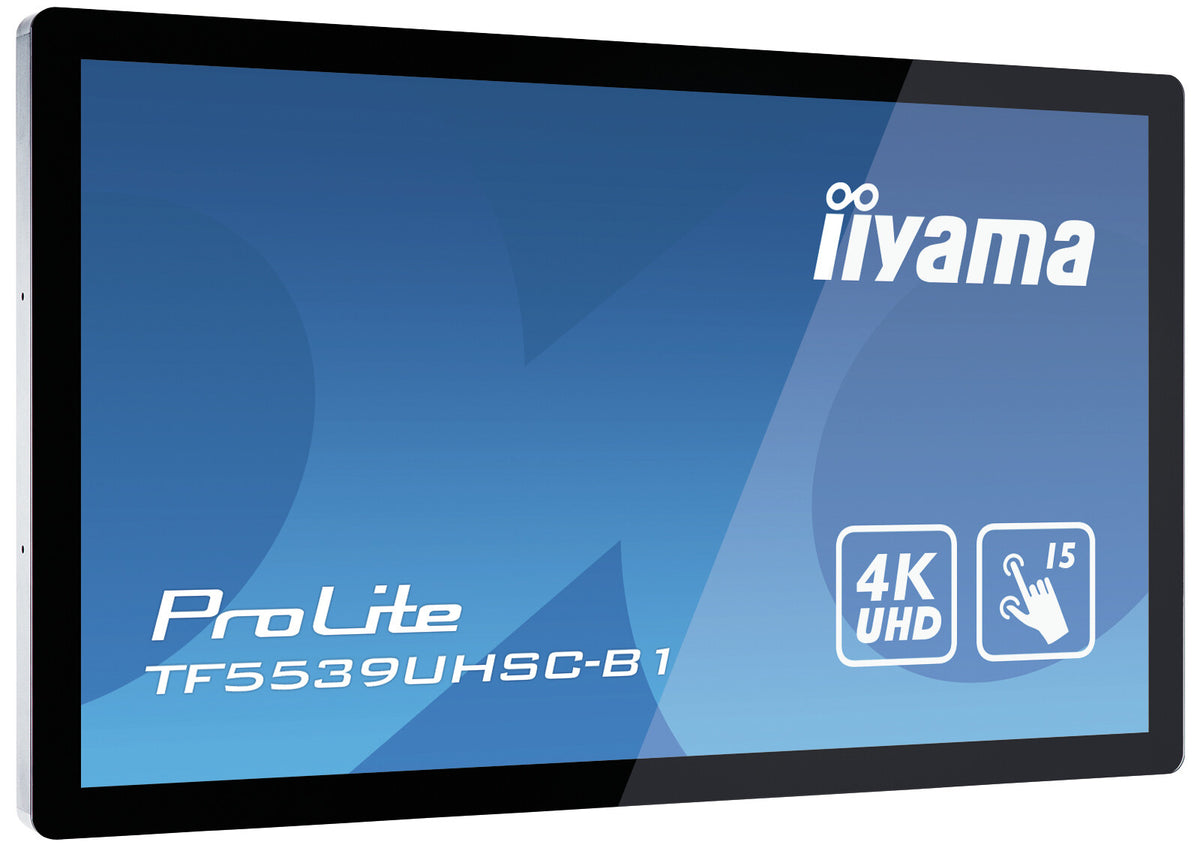 iiyama ProLite TF5539UHSC-B1AG computer monitor 139.7 cm (55&quot;) 3840 x 2160 pixels 4K Ultra HD LED Touchscreen Multi-user Black