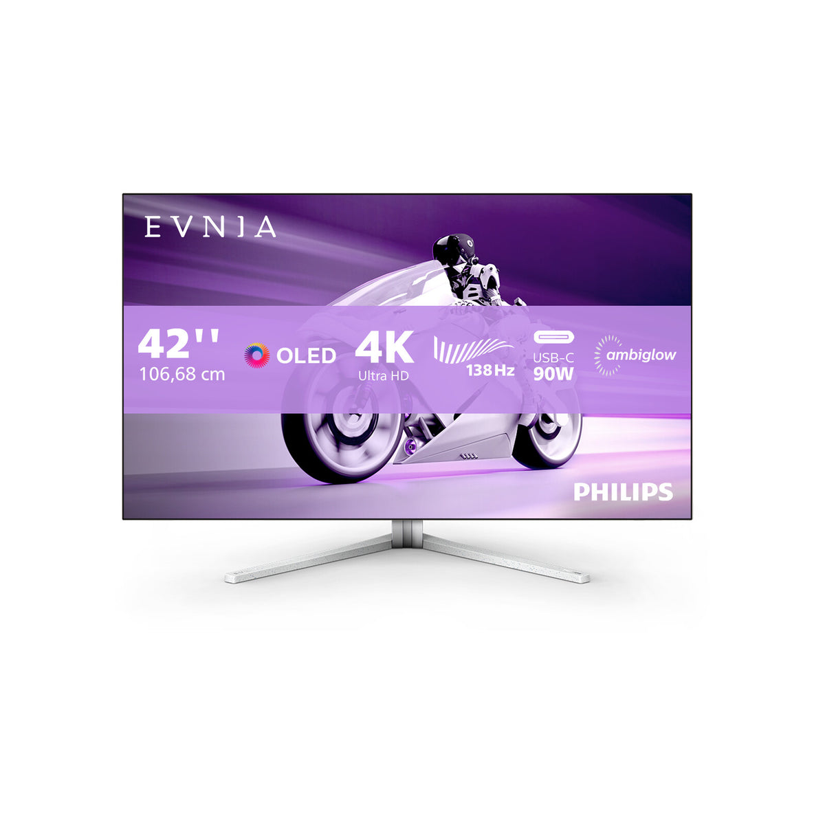 Philips Evnia 8000 - 105.5 cm (41.5&quot;) - 3840 x 2160 pixels 4K Ultra HD OLED Monitor