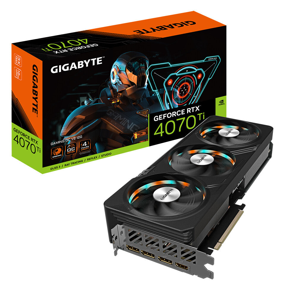 Gigabyte GAMING OC V2 12G - NVIDIA 12 GB GDDR6X GeForce RTX­­ 4070 Ti graphics card