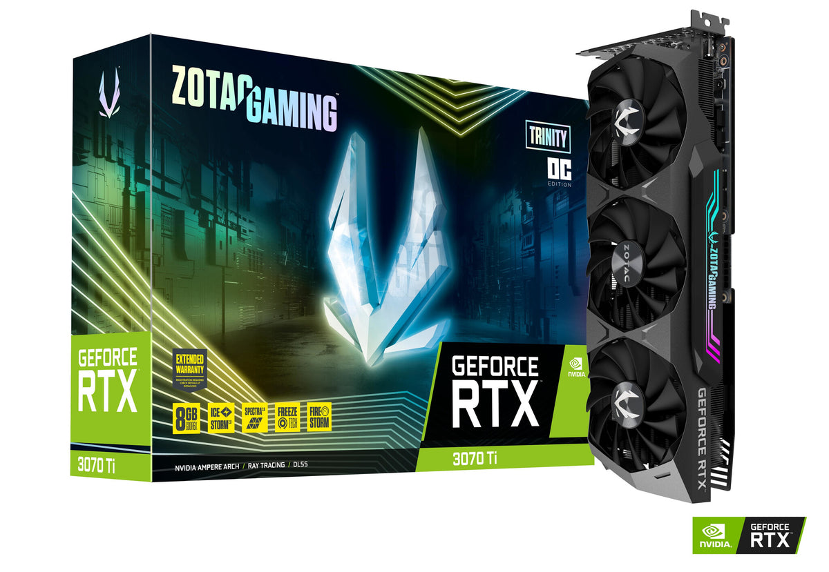 Zotac GAMING Trinity OC - NVIDIA 8 GB GDDR6X GeForce RTX 3070 Ti graphics card