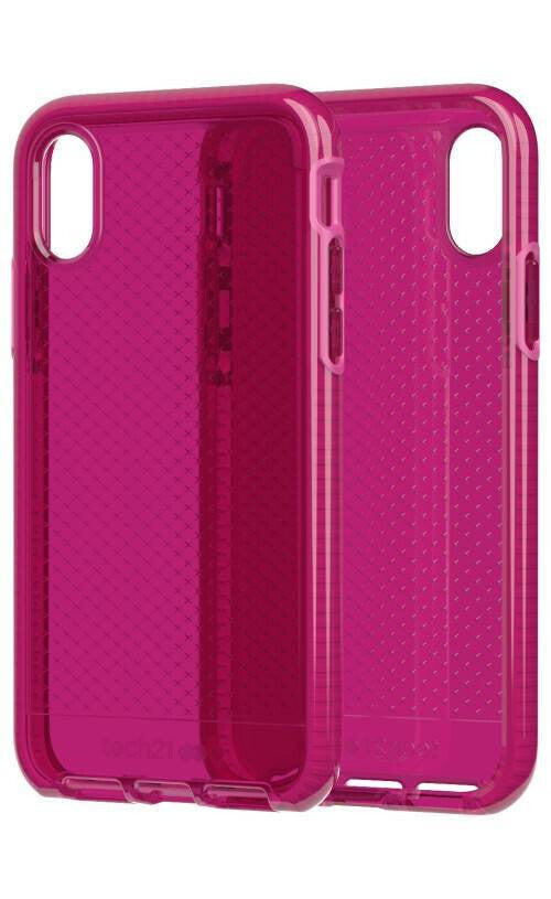 Tech21 Evo Check for iPhone X in Fuchsia