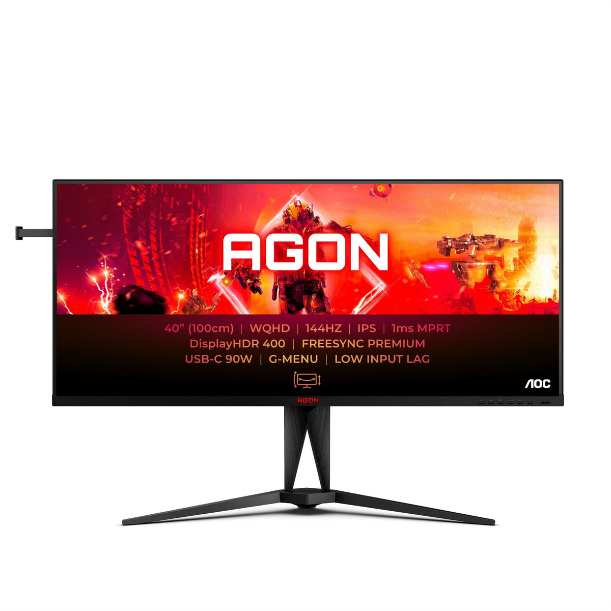 AOC AGON 5 AG405UXC computer monitor 100.3 cm (39.5&quot;) 3440 x 1440 pixels Wide Quad HD LCD Black