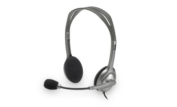 Logitech H111 Stereo Headset Wired Head-band Office/Call center Grey