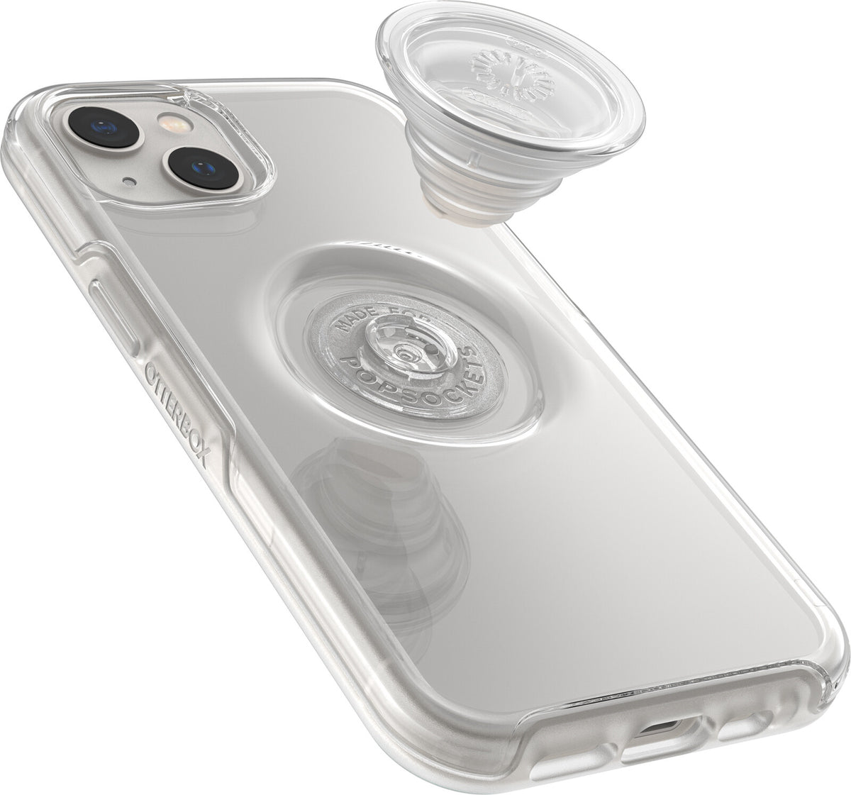 OtterBox Otter+Pop Case for iPhone 13 with PopSockets PopGrip in Clear