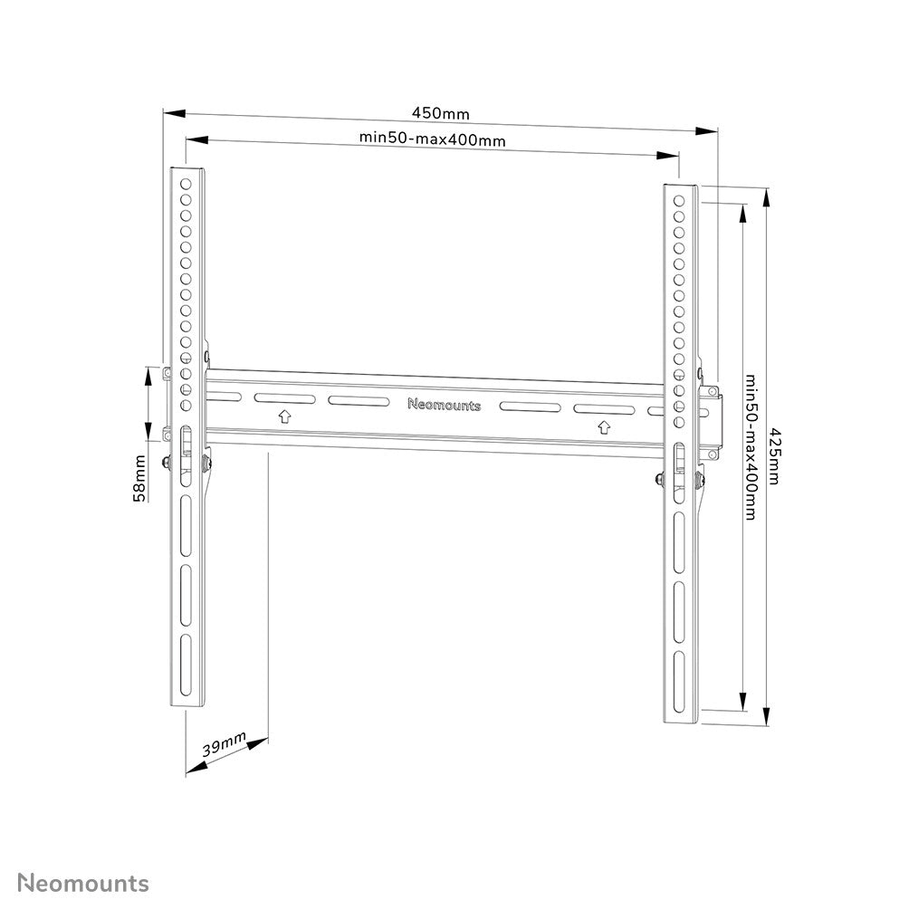 Neomounts WL30-350BL14 - TV wall mount for 81.3 cm (32&quot;) to 165.1 cm (65&quot;)