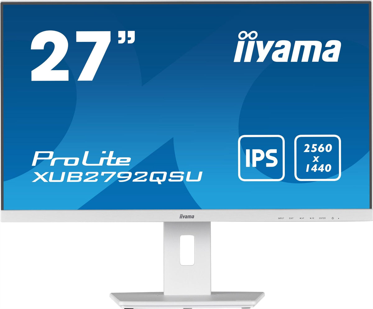 iiyama ProLite XUB2792QSU-W5 Computer Monitor 68.6 cm (27&quot;) 2560 x 1440 pixels Wide Quad HD LED White