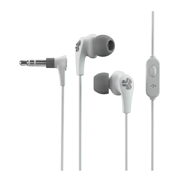 JLab JBuds Pro Signature - 3.5mm Wired In-ear Earbuds in White