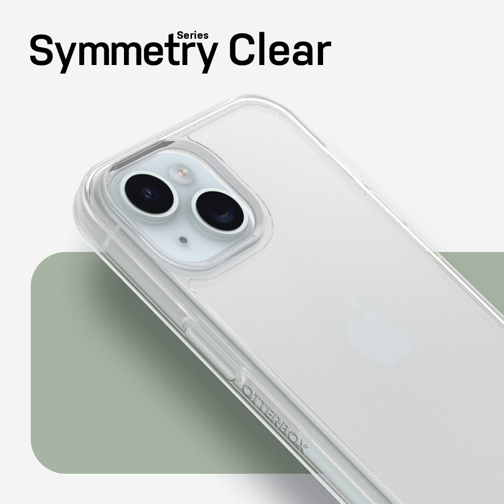 OtterBox Symmetry Clear Series for iPhone 15 in Transparent