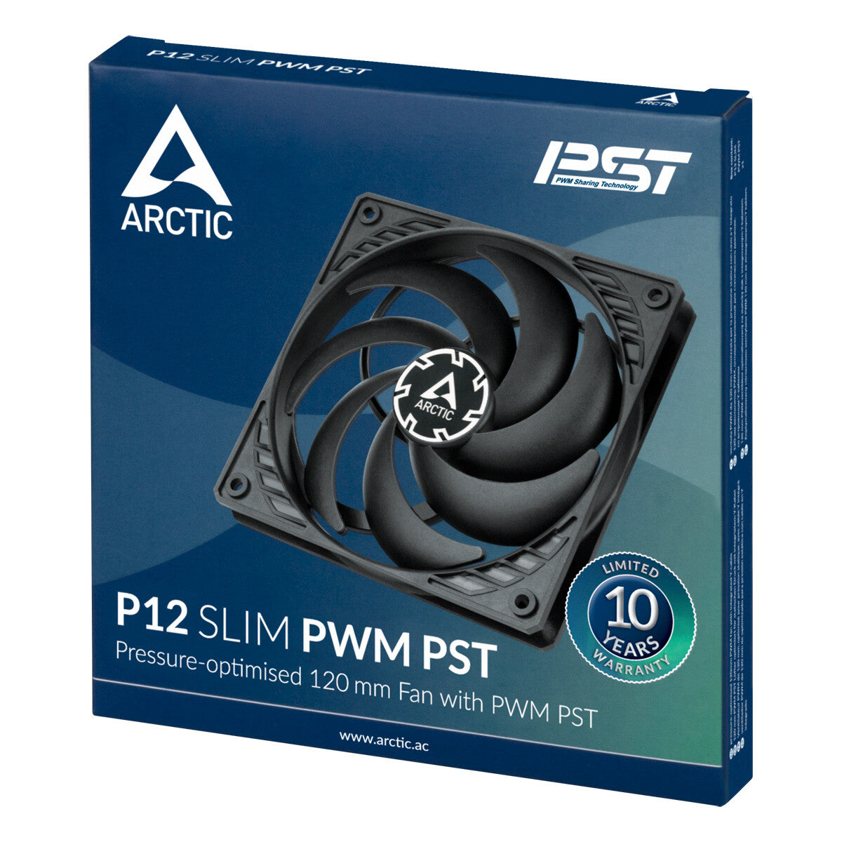 ARCTIC P12 Slim PWM PST - Computer Case Fan - 120mm