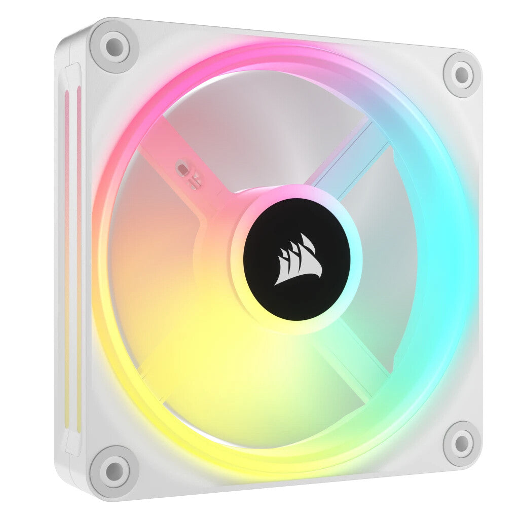 Corsair iCUE LINK QX120 RGB - Computer Case Fan in White - 120mm (Pack of 3)