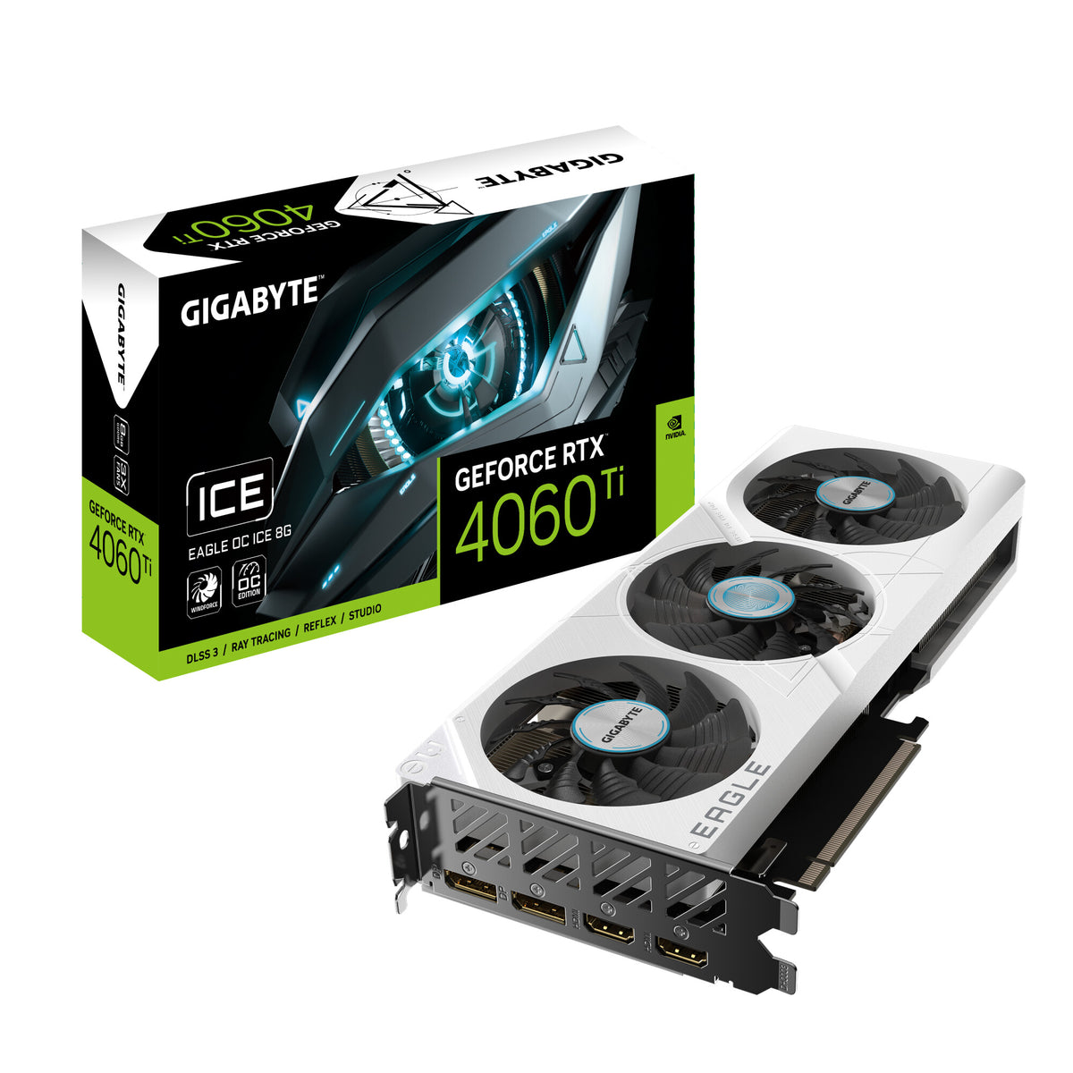 GIGABYTE EAGLE OC ICE - NVIDIA 8G GDDR6 GeForce RTX 4060 Ti graphics card