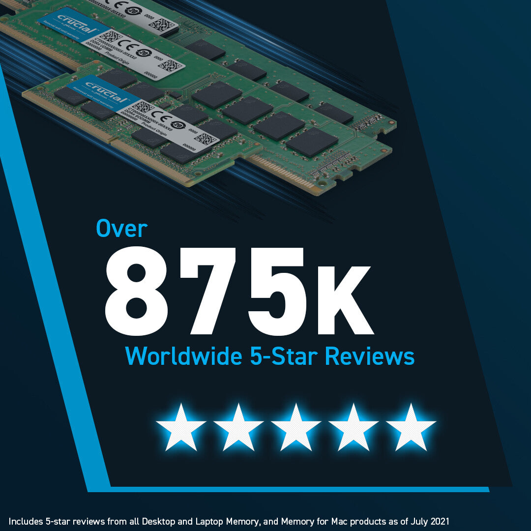 Crucial CT2K8G56C46U5 - 16 GB 2 x 8 GB DDR5 UDIMM 5600 MHz ECC memory module