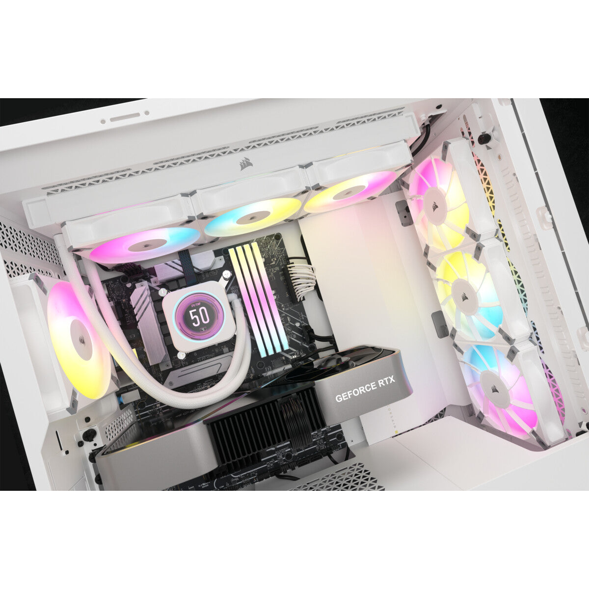 Corsair iCUE H150i ELITE XT - All-in-one Liquid Processor Cooler in White - 360mm