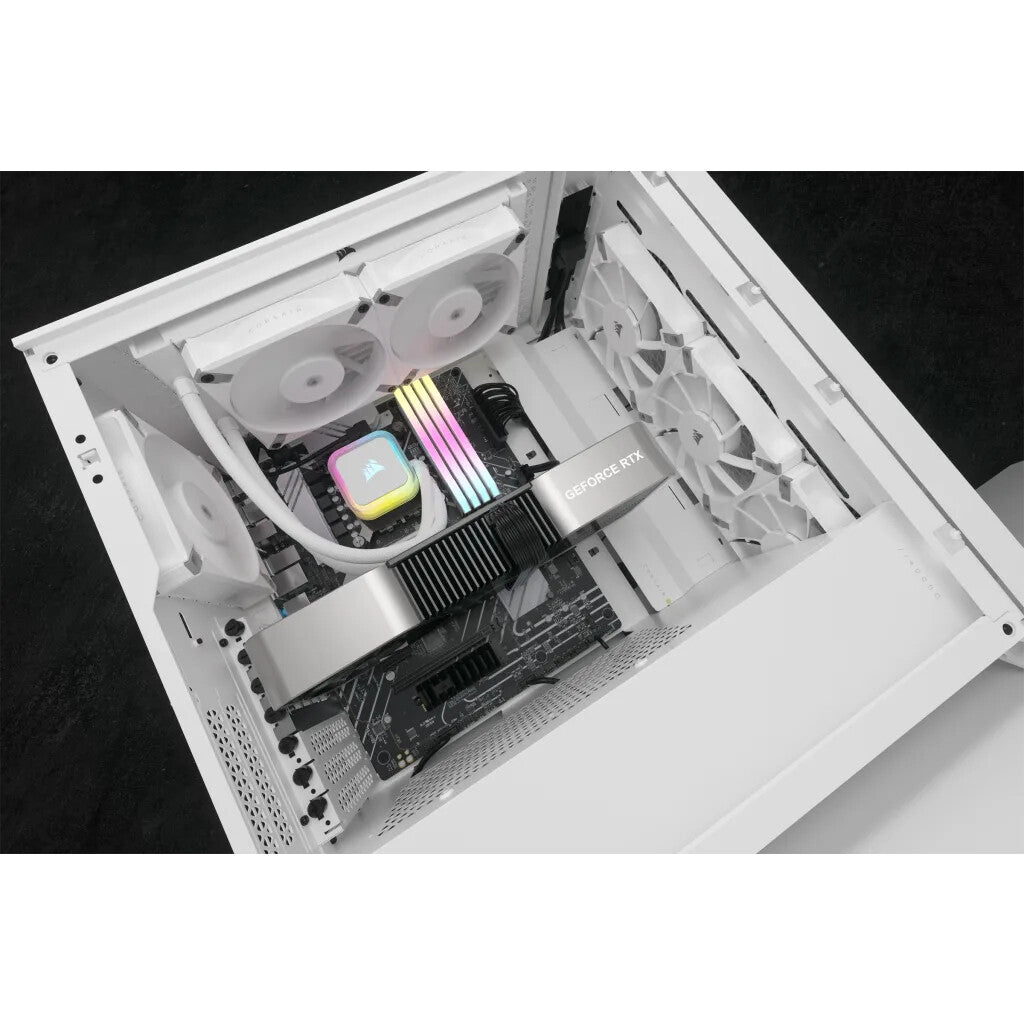 Corsair H100I Elite - All-in-one Liquid Processor Cooler in White - 120mm