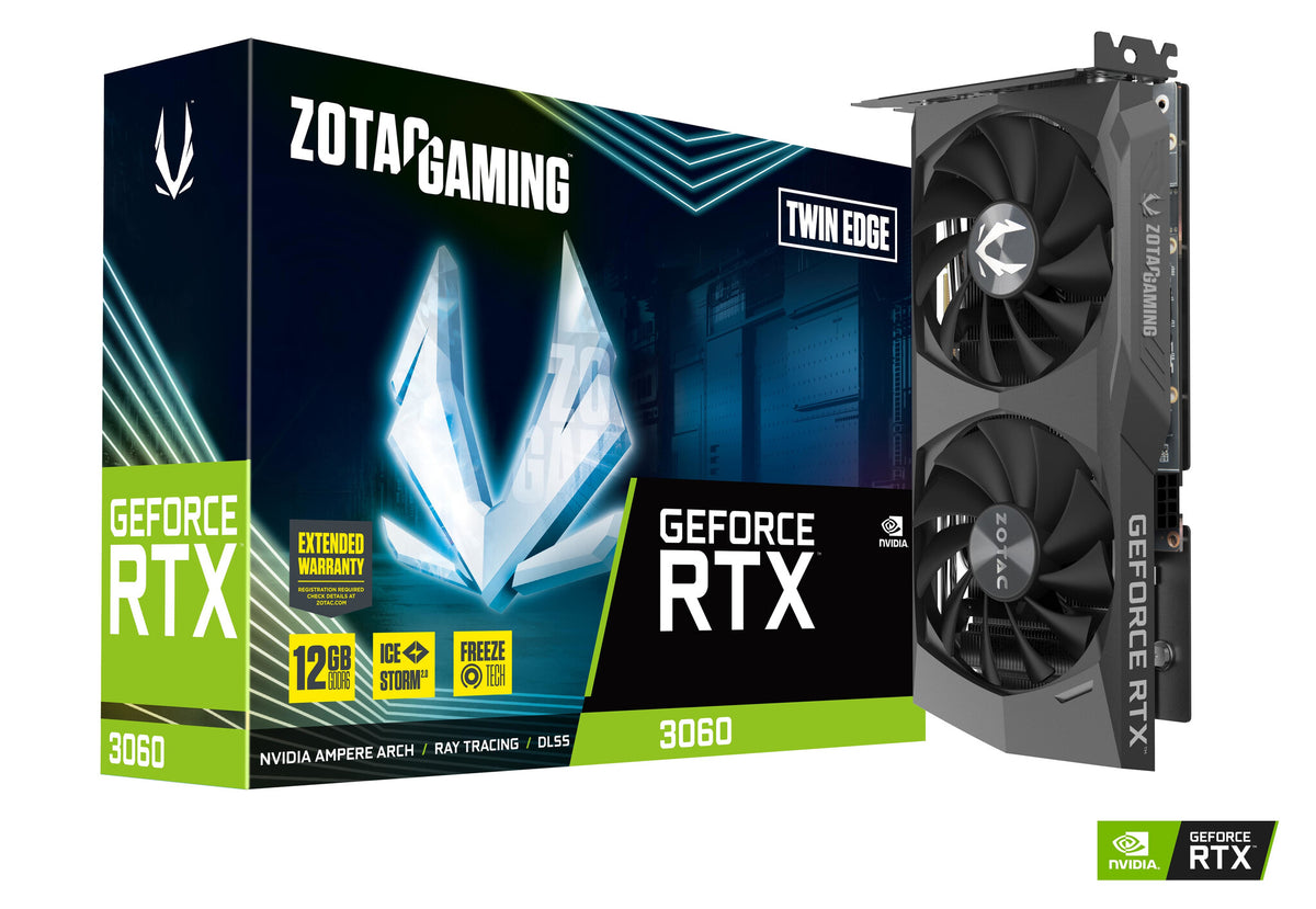 Zotac GAMING Twin Edge - NVIDIA 12 GB GDDR6 GeForce RTX 3060 graphics card