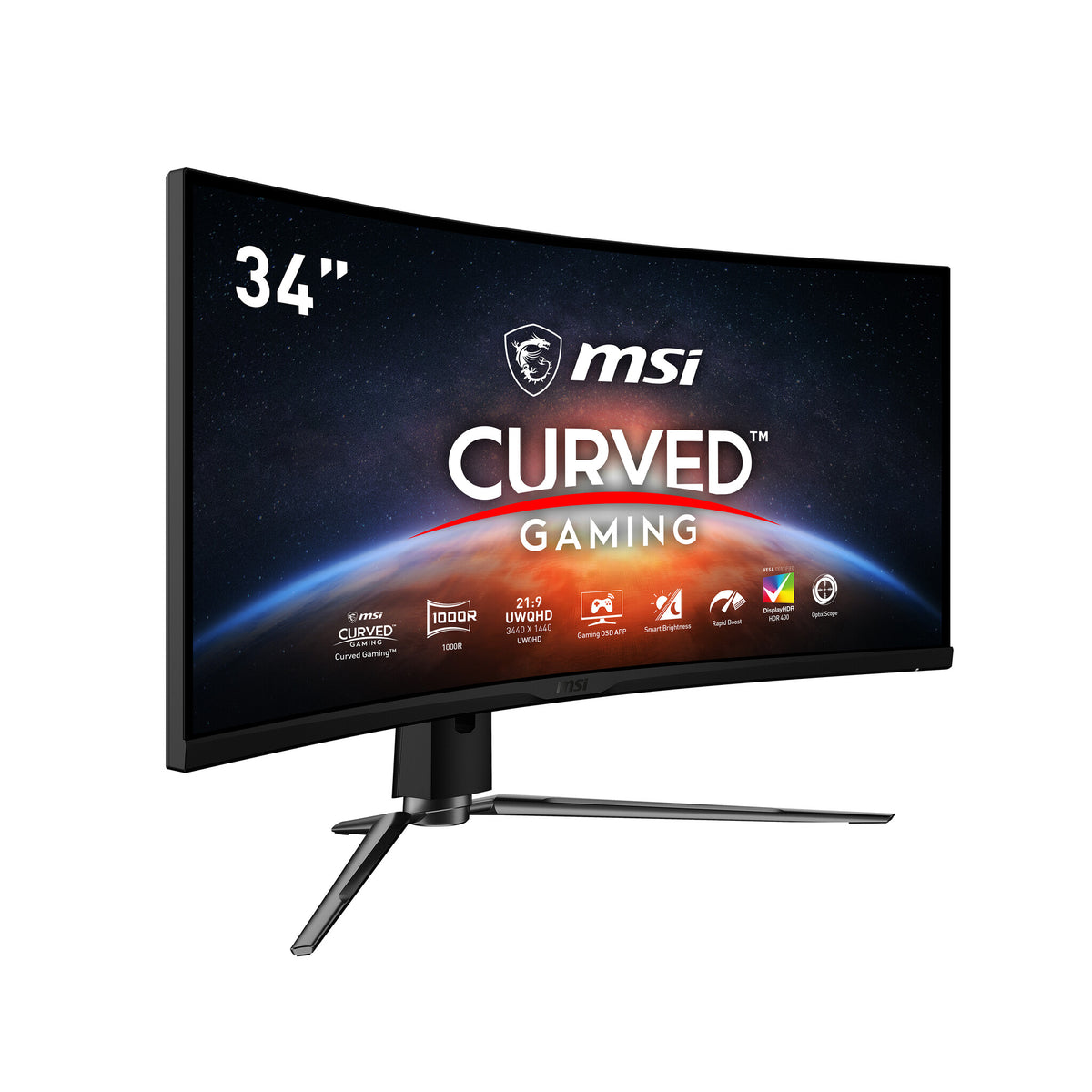 MSI MPG Artymis 343CQR - 86.4 cm (34&quot;) - 3440 x 1440 pixels UltraWide QHD LCD Monitor