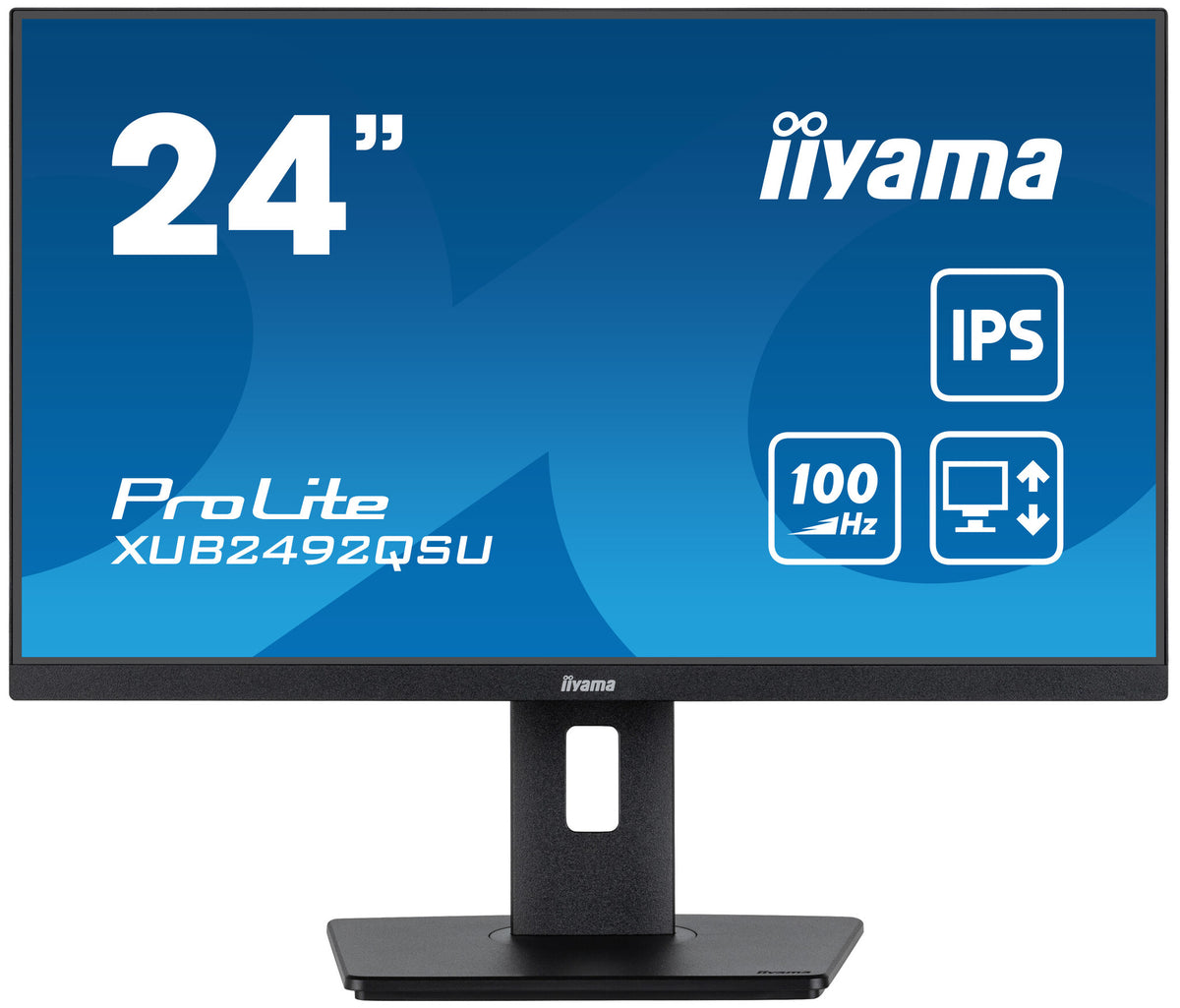 iiyama ProLite XUB2492QSU-B1 - 60.5 cm (23.8&quot;) - 2560 x 1440 pixels Wide Quad HD LED Monitor