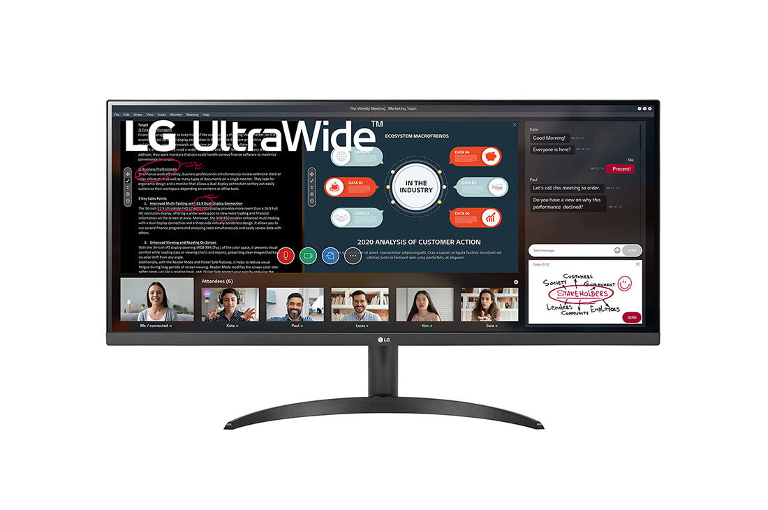 LG 34WP500-B - 86.4 cm (34&quot;) - 2560 x 1080 pixels UltraWide FHD LED Monitor