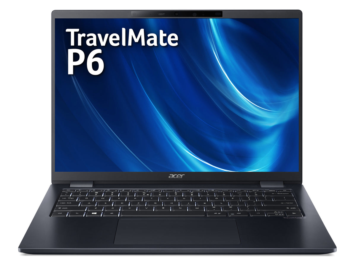 Acer TravelMate P6 TMP614-52 Laptop - 35.6 cm (14&quot;) - Intel® Core™ i7-1185G7 - 16 GB LPDDR4x-SDRAM - 512 GB SSD - Wi-Fi 6 - Windows 11 Pro - Black