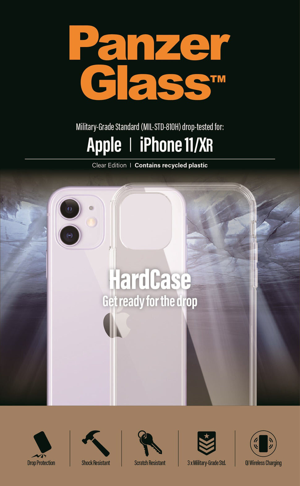 PanzerGlass ® HardCase for iPhone 11 / XR in Transparent