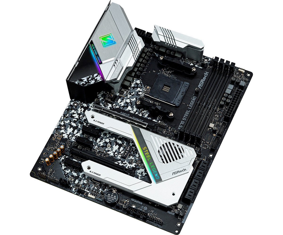 Asrock X570 Steel Legend ATX motherboard - AMD X570 Socket AM4