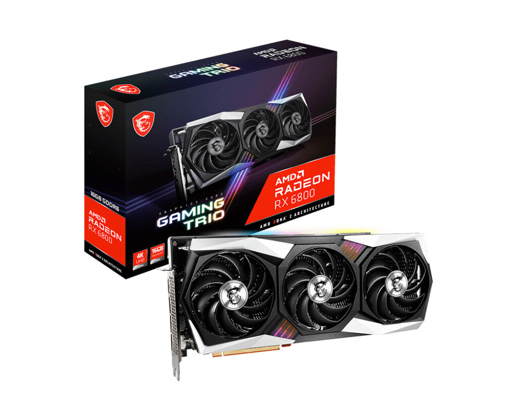 MSI GAMING TRIO - AMD 16 GB GDDR6 Radeon RX 6800 graphics card