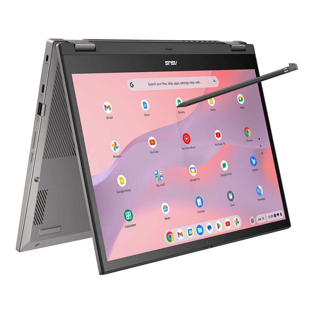 ASUS Chromebook CX34 Flip - 35.6 cm (14&quot;) - Touchscreen - Intel® Core™ i3-1215U - 8 GB LPDDR4x-SDRAM - 256 GB SSD - Wi-Fi 6E - ChromeOS - Grey